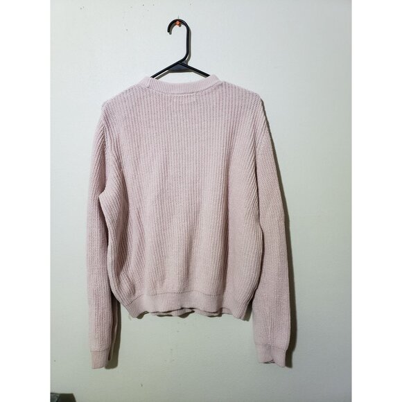 Forever 21 plus size, light pink, criss cross, choker neck sweater, size 2x - Picture 2 of 4